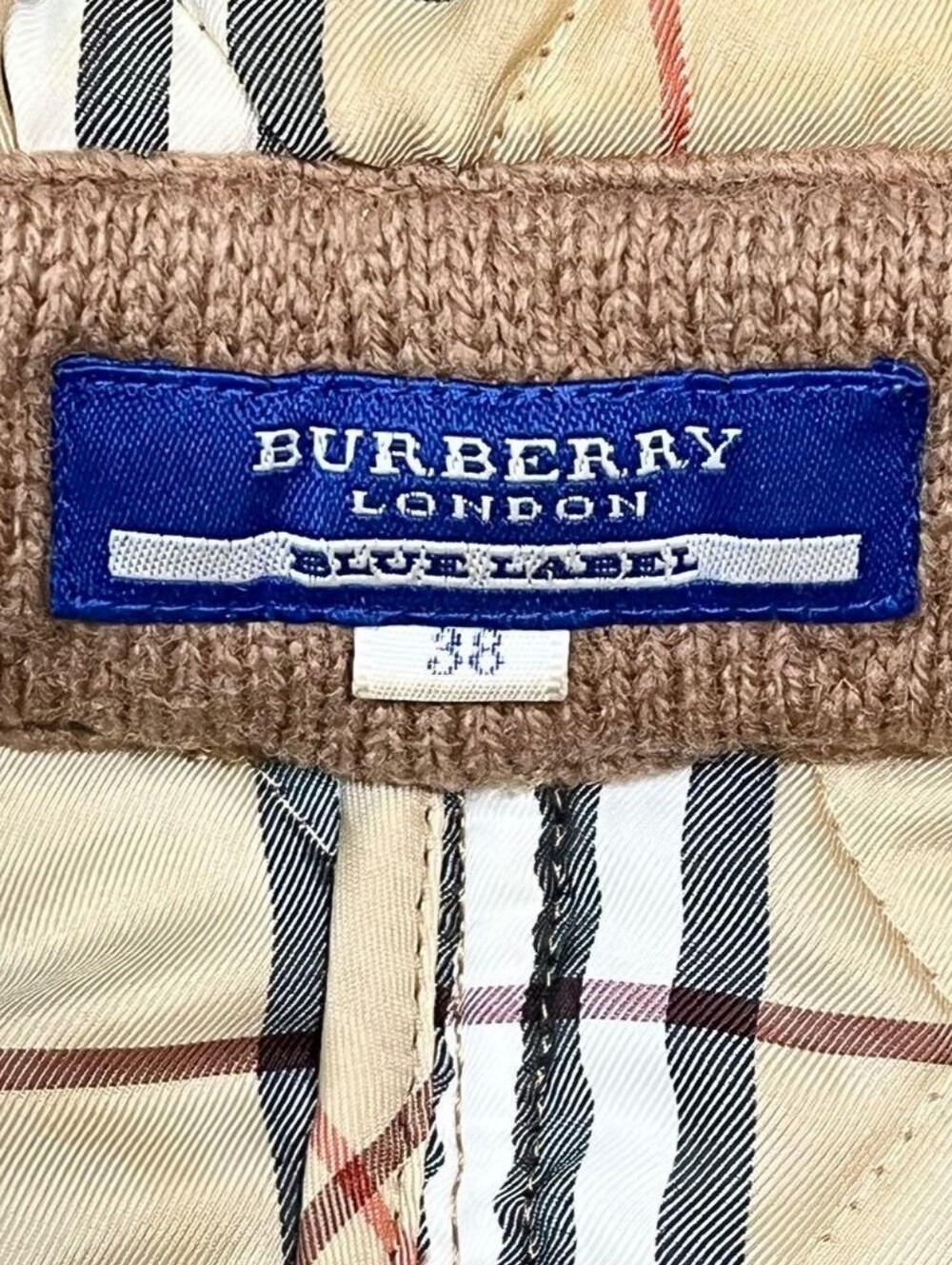 Burberry Brown Hooded Wool-Blend Toggle Pea Coat - Picture 2 of 5